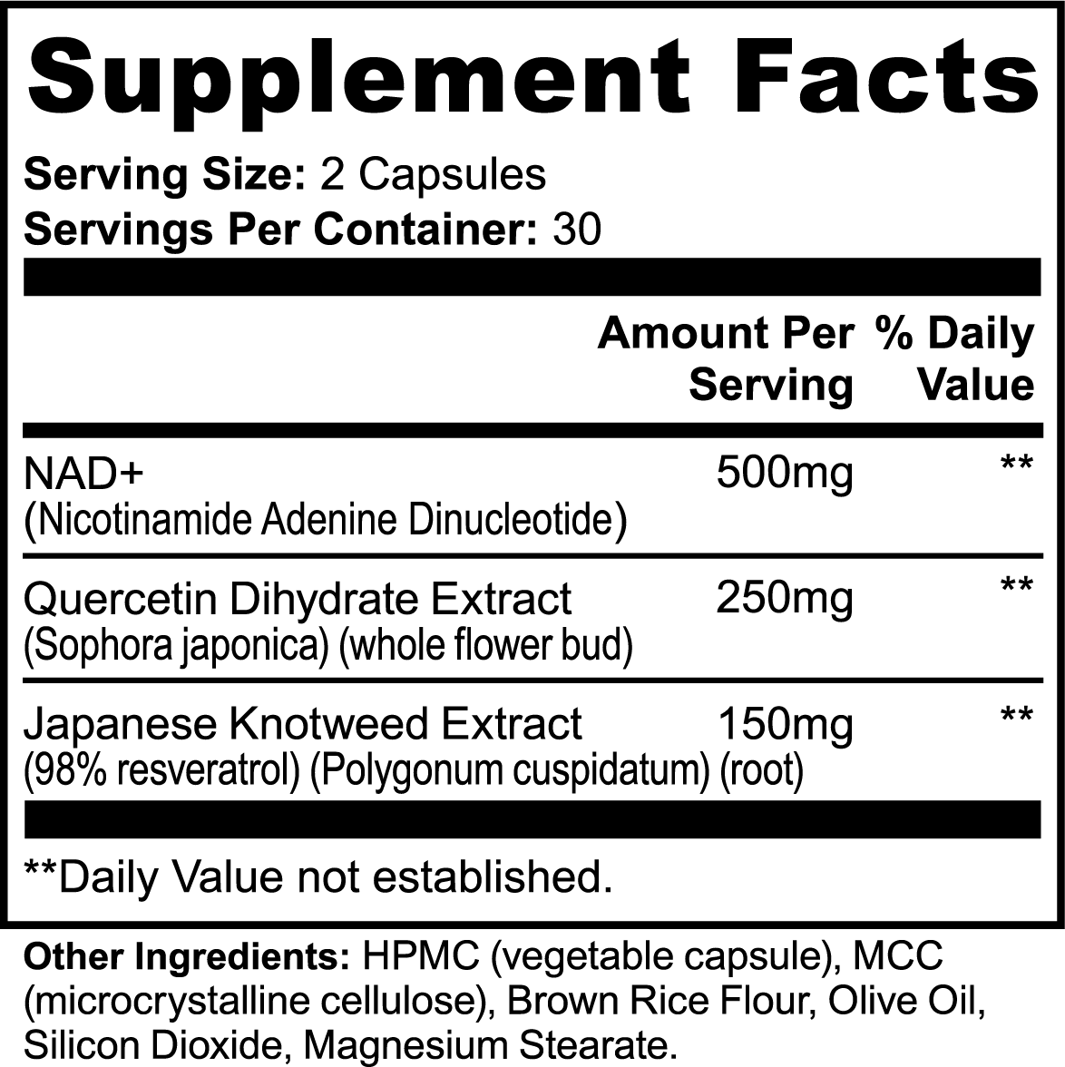 NAD+  Advanced Formula